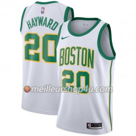 Maillot Basket Homme Boston Celtics Gordon Hayward 20 2018-19 Nike City Edition Blanc Swingman